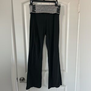 Y2K Victorias Secret PINK Vintage Foldover Yoga Pants Flare Glitter Sz S